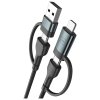 Kabel 3MK Hyper Cable N-SERIES           USB-A/USB-C do USB-C/Lightning 1.2m 9V/2A 60W